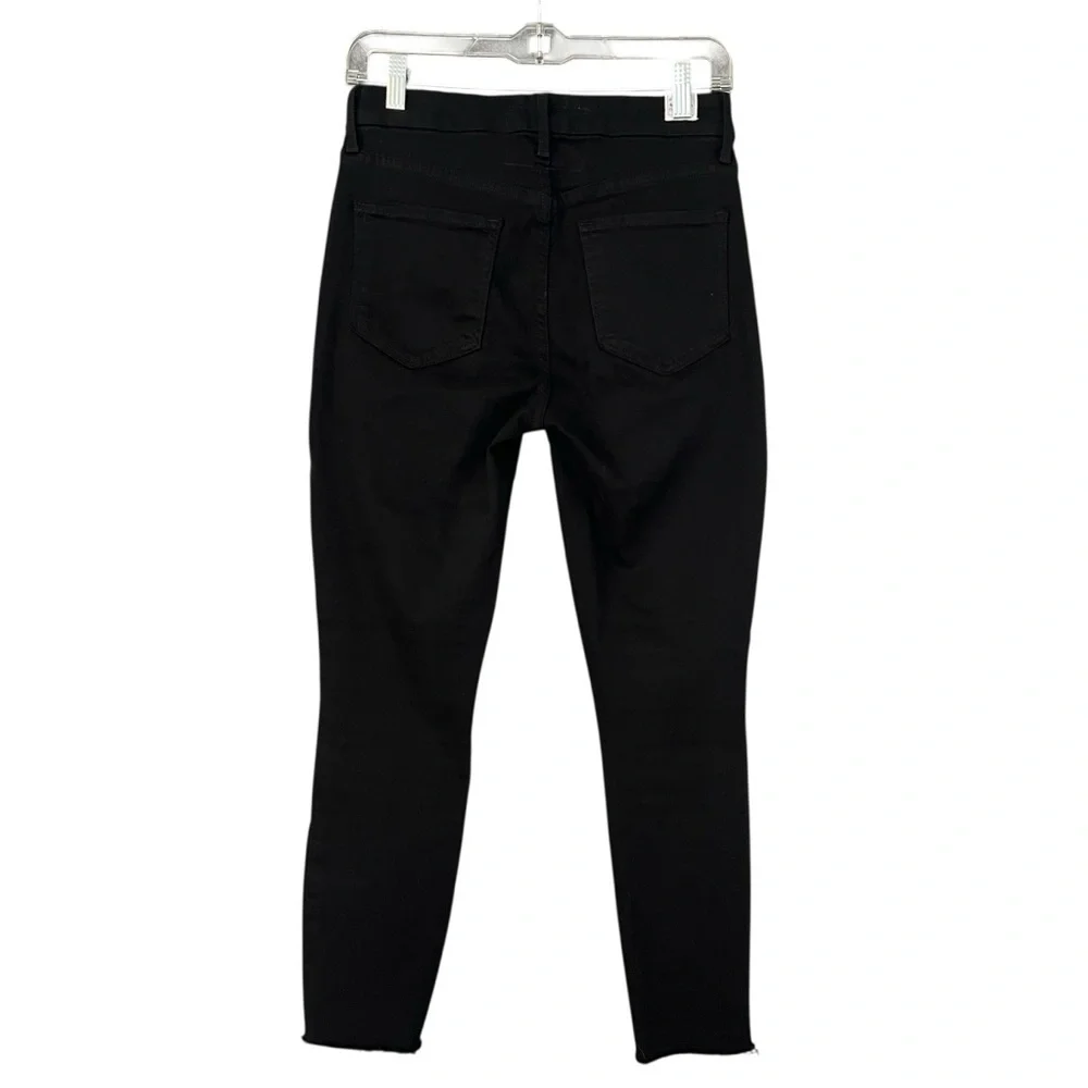 FRANK & EILEEN Women Sligo Denim Ankle Jeans Raw hem Black Size 27
